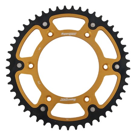 SUPERSPROX New  - Gold Stealth sprocket For 49T, Chain Size 520,  RST-210-49-GLD